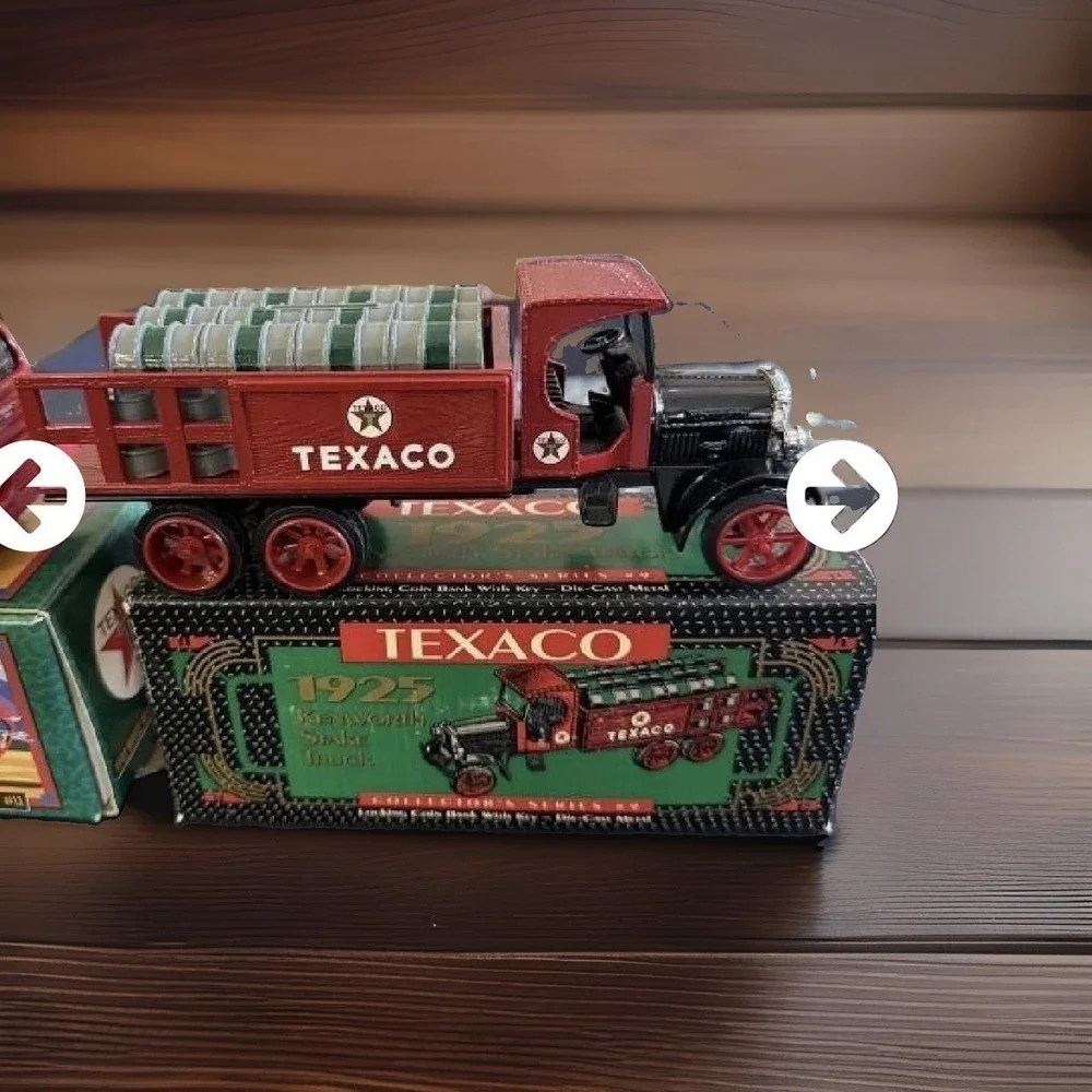 Texaco 1930 Diamond Fuel Tanker Truck Die-Cast Metal ERTL 1990 7th Series Bank